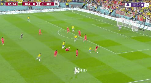 巴西队4-1战胜韩国最精彩进球,巴西半场4比0领先韩国评述