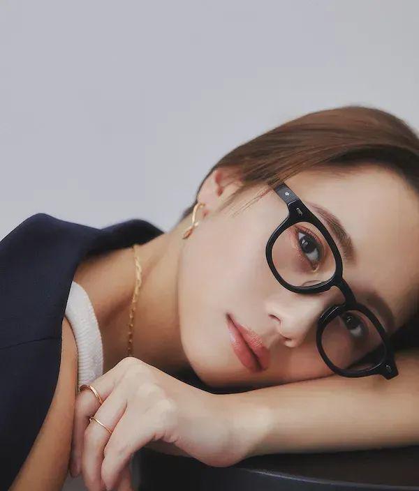 眼镜百搭不挑脸型显眼大粗框,时尚眼镜潮流搭配脸型教程