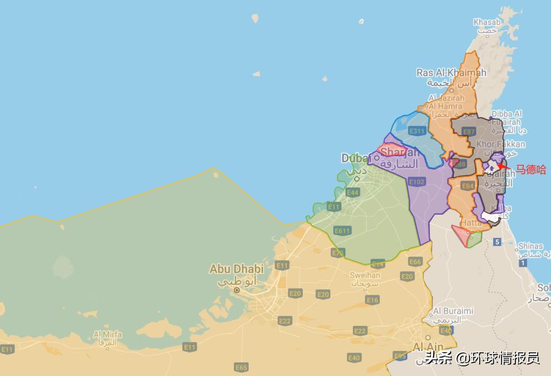 阿曼在阿联酋的飞地,阿曼飞地