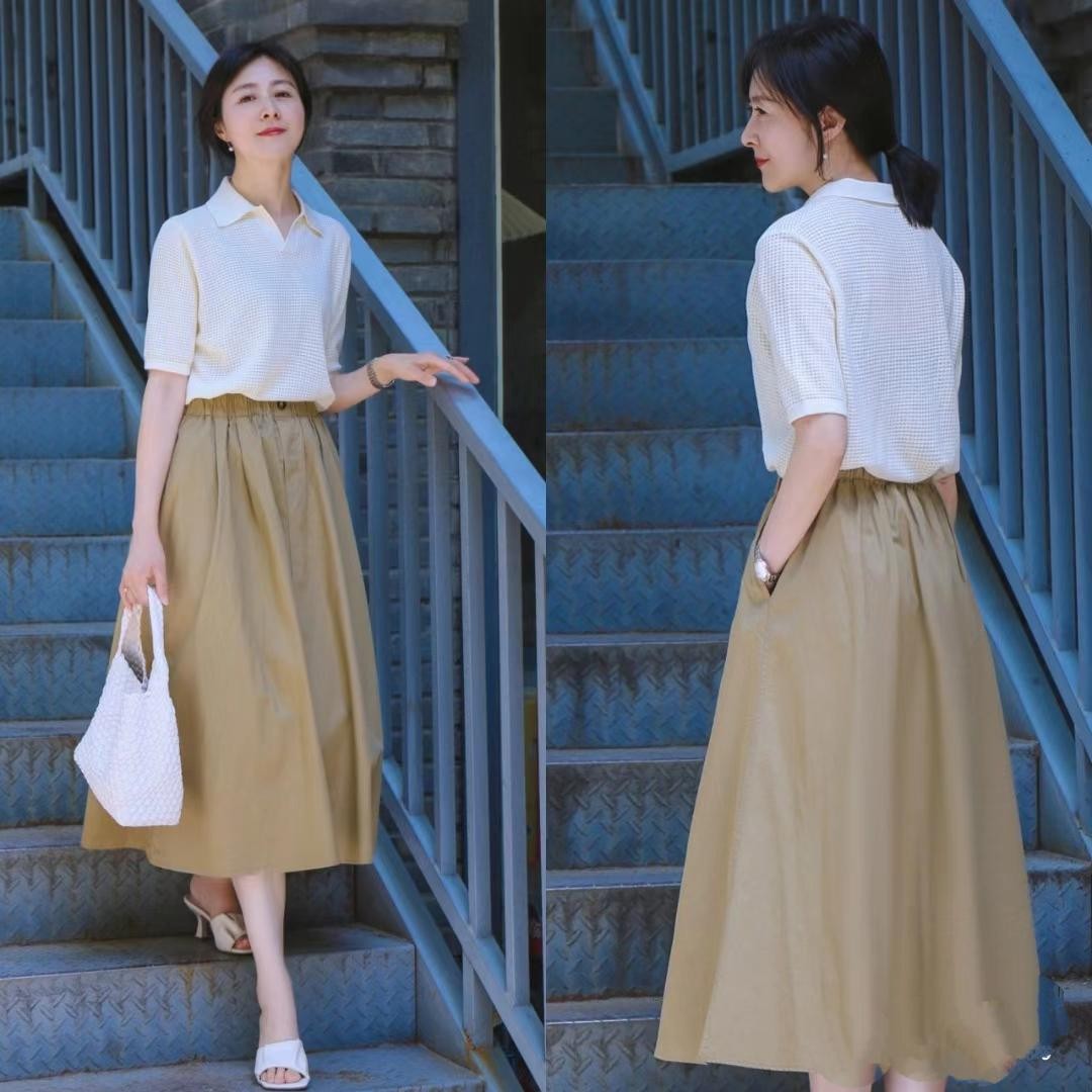 小个子气质穿搭中年女高级感,小个子穿长裙怎样穿出高级感