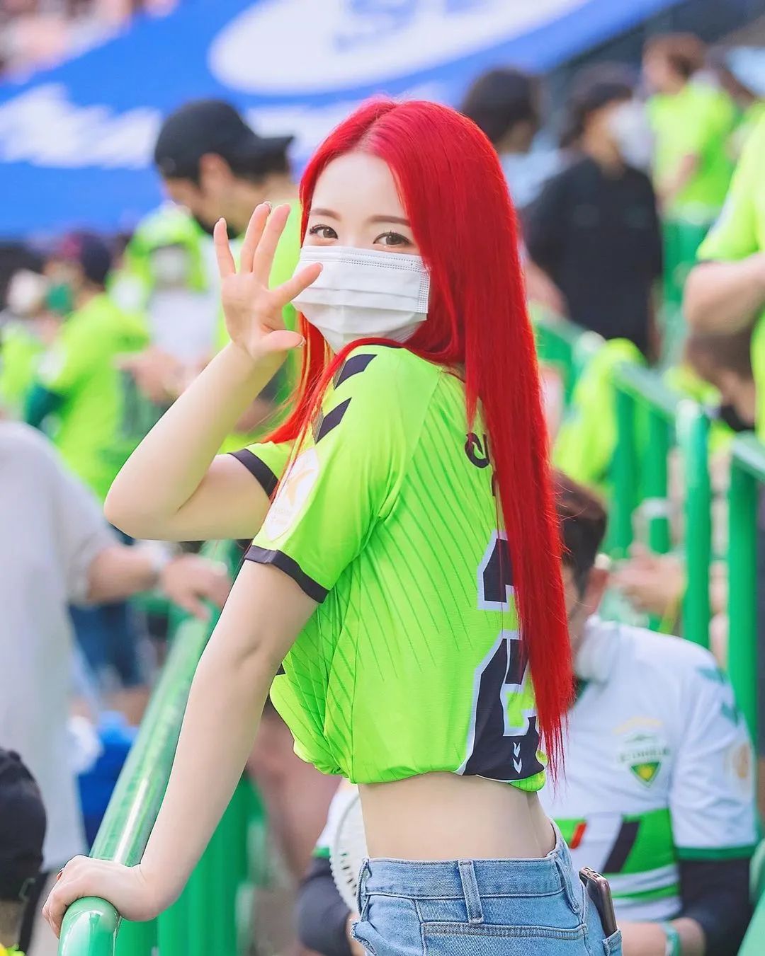 世界杯中韩国啦啦队,世界杯韩国四个啦啦队长