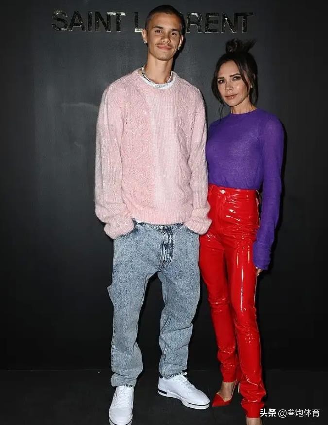 小贝二儿子追星巴黎三巨头，梅西穿粉红豹裤子显腿短，身高被吐槽