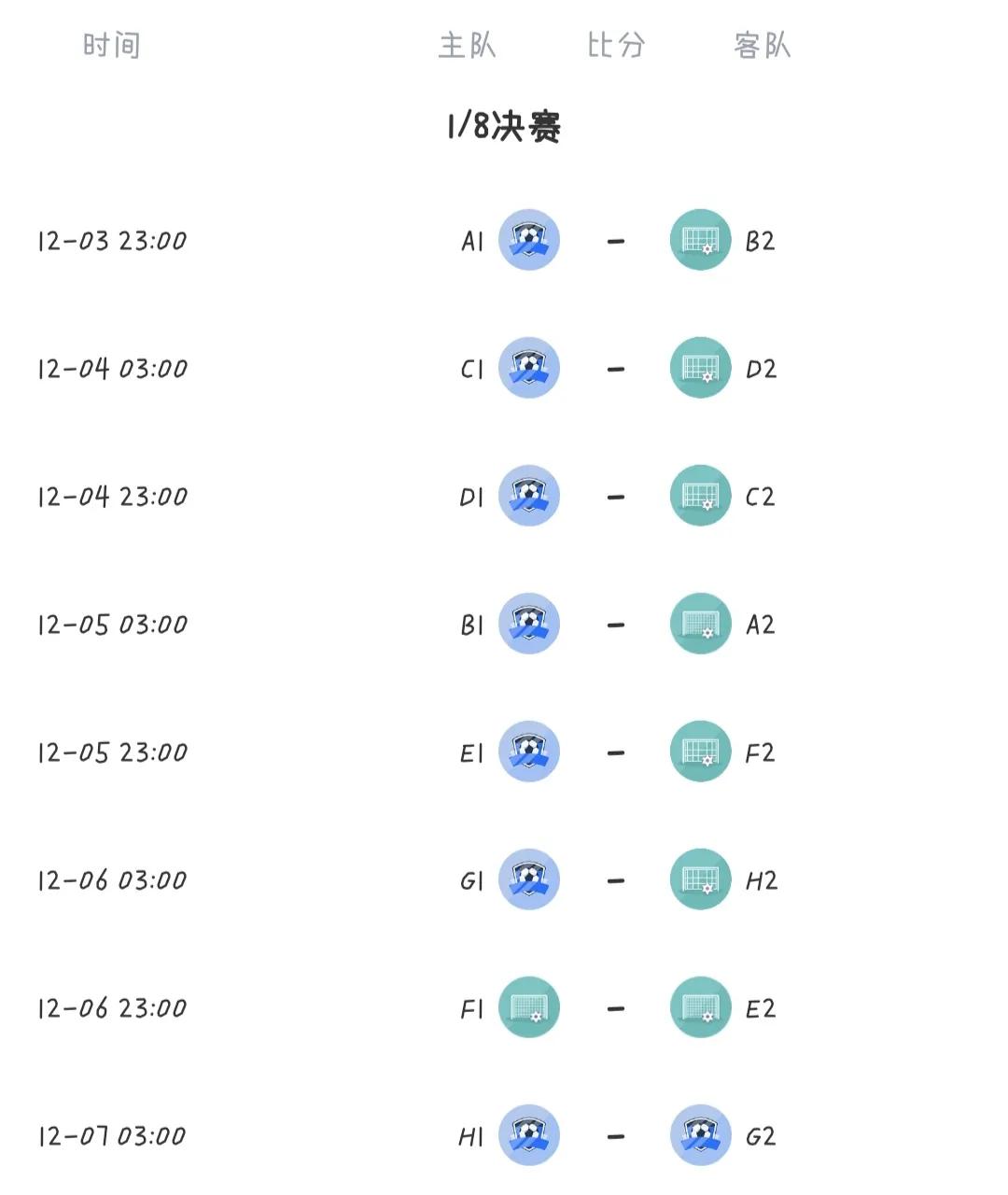世界杯抽签赛程表,世界杯女足赛程表