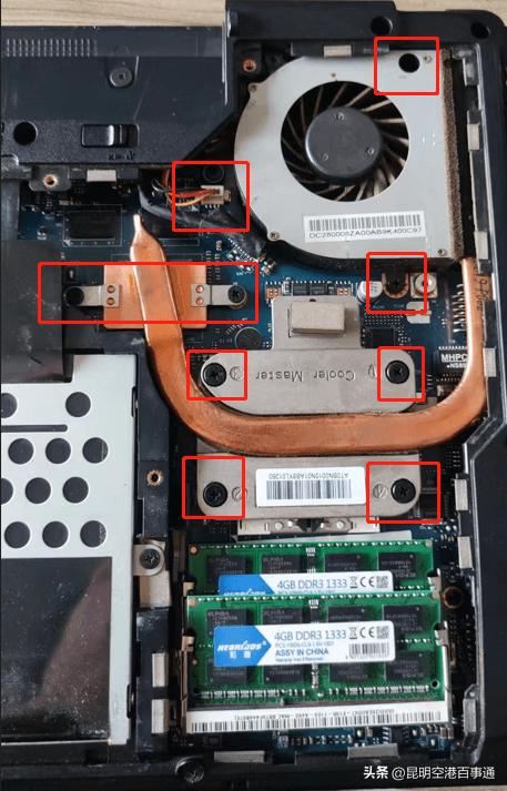 联想g460散热器拆卸教程,联想g400笔记本电脑风扇更换教程