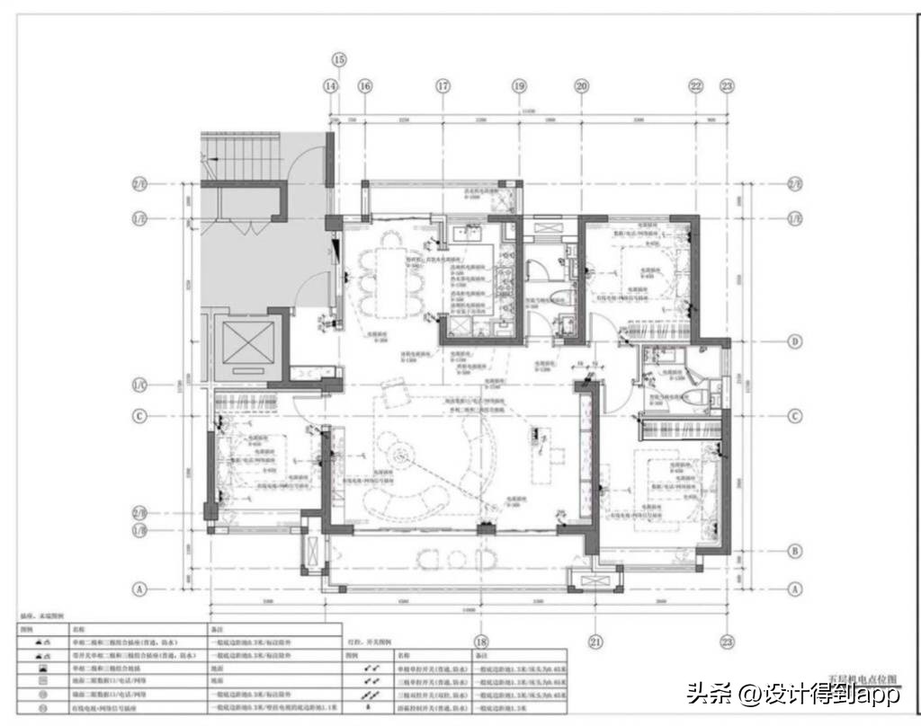 室内设计施工图图例,设计师室内设计效果图讲解