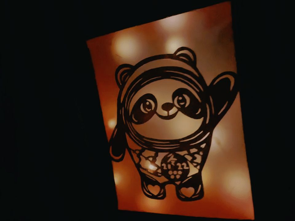 来吧~展示!谁能拒绝花灯版“冰墩墩”“雪容融”