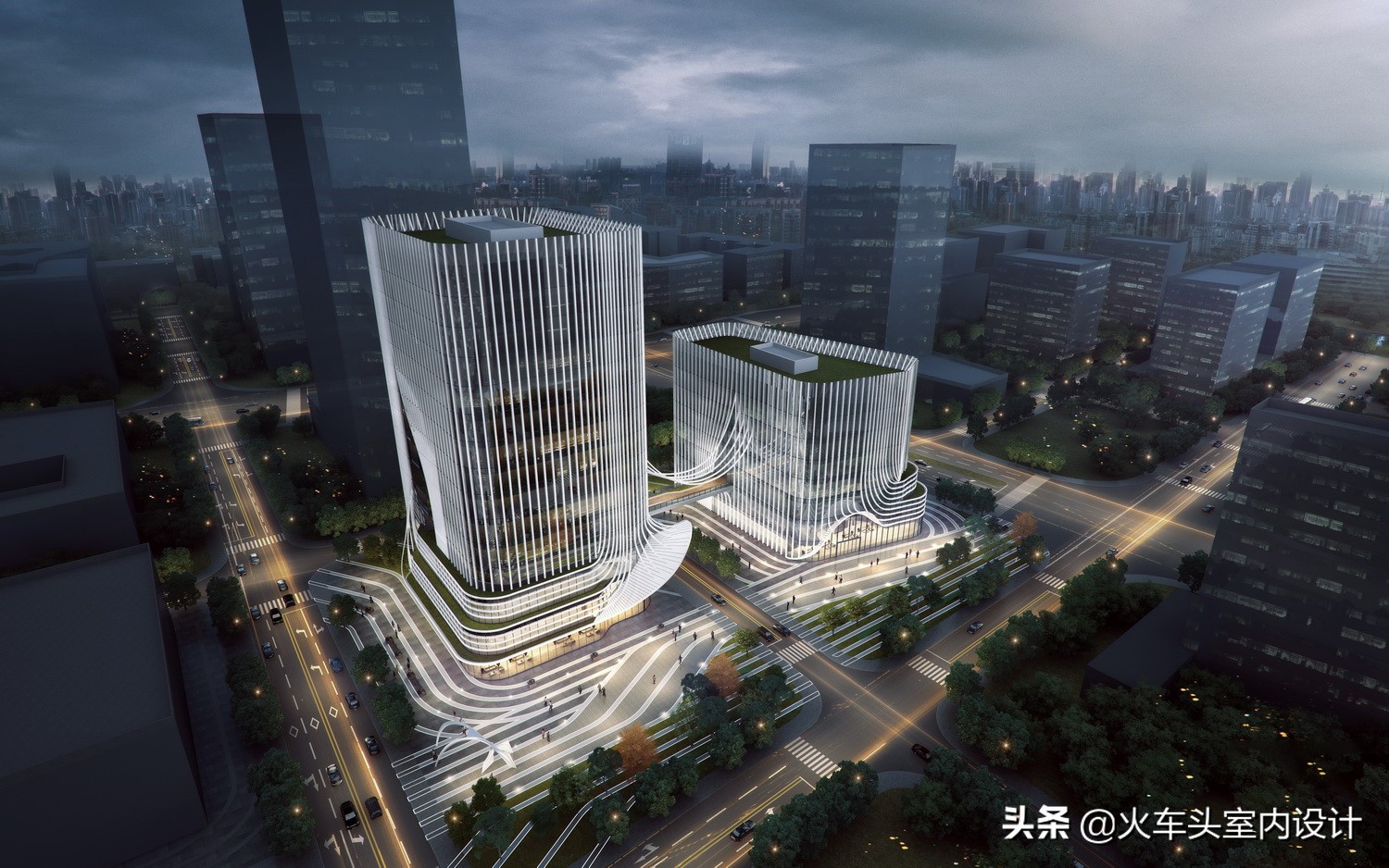 一万平方米写字楼外立面改造价格,玻璃幕墙外立面10层写字楼效果图