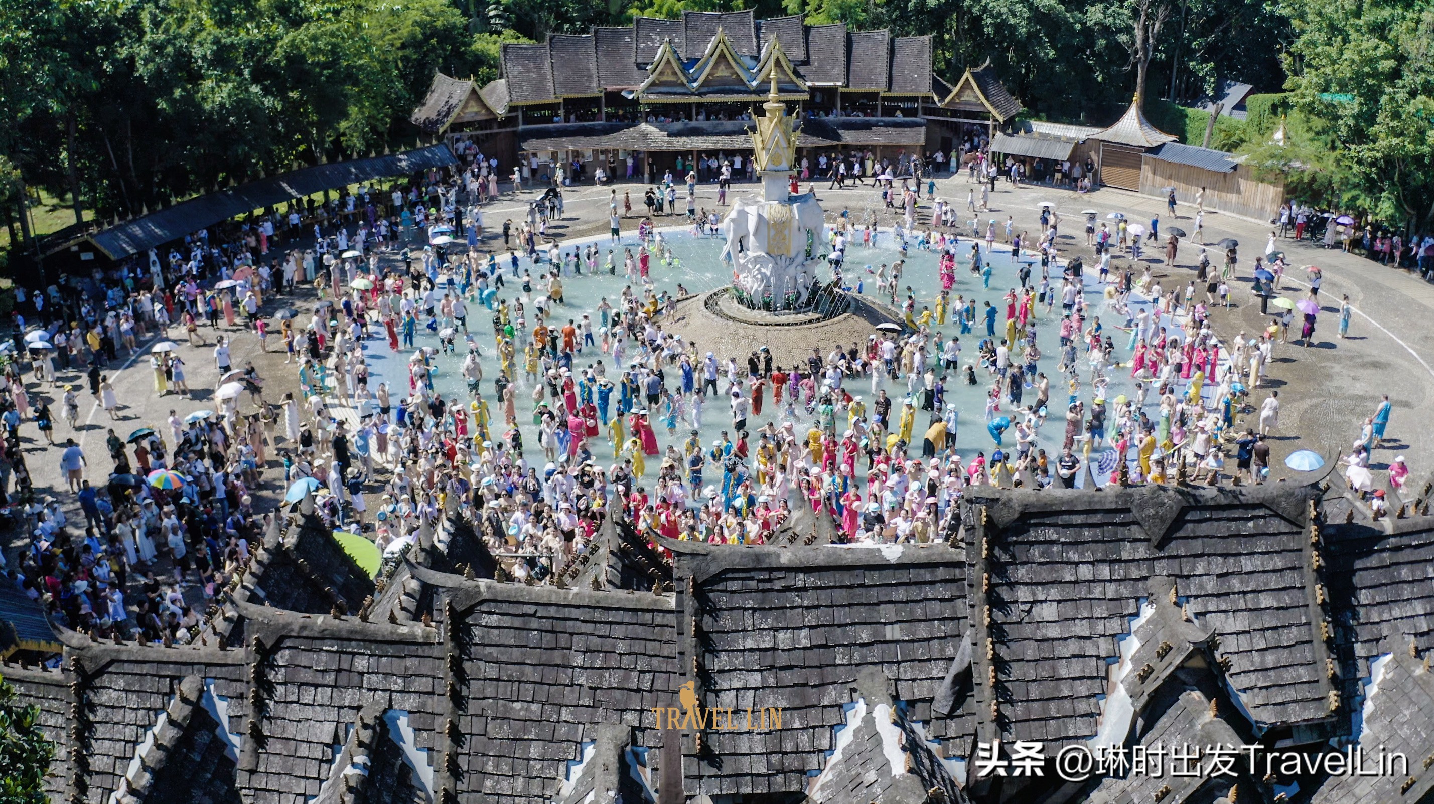 西双版纳泼水节旅游全攻略,西双版纳傣族园泼水节高清图片