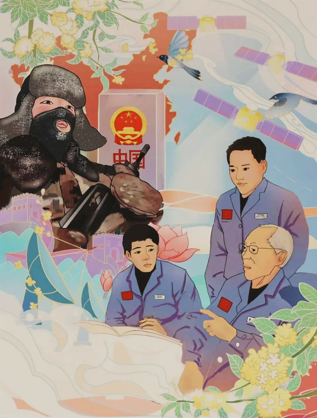 文心墨韵写春秋丹青妙笔绘风流『品味“大美航天”美术书法展』（2）