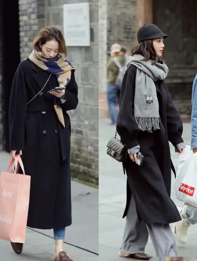 韩国小姐姐冬天穿搭精髓,韩国博主穿搭高级秋冬