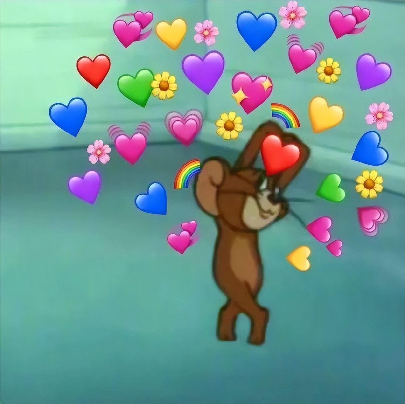 爱心动物表情包,拒绝爱心表情包