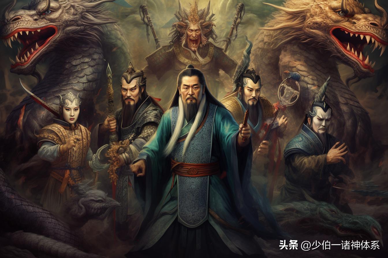 赵公明财神手下四个财神图,赵公明是南路财神还是北路财神