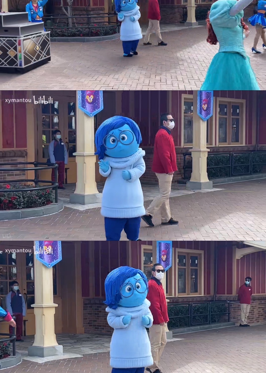 又丧又真诚？迪士尼形象忧忧被迫营业惹人怜，打工人狠狠共情