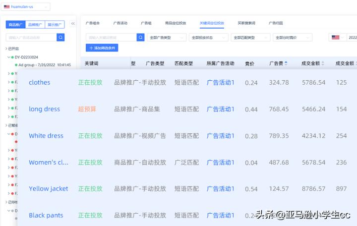 亚马逊提高广告精准关键词转化率,怎么查看亚马逊广告关键词点击率