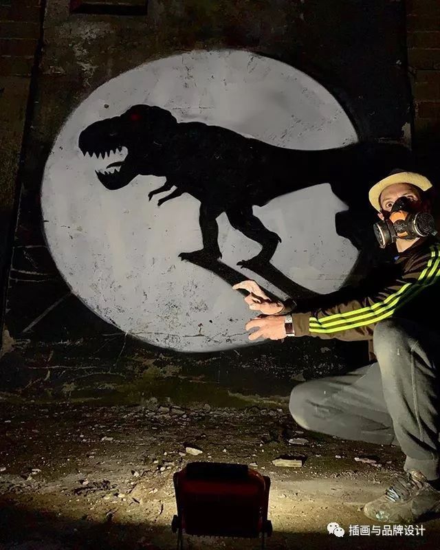 超震撼的墙绘,有视觉冲击感极简的墙绘