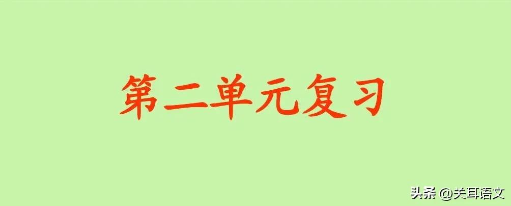 第二单元基础知识,第二单元知识梳理图