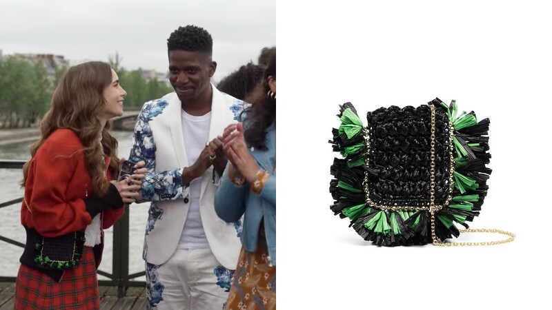 《艾蜜莉在巴黎2》Emily爱包盘点粉橘编织呼应渡假轻松氛围