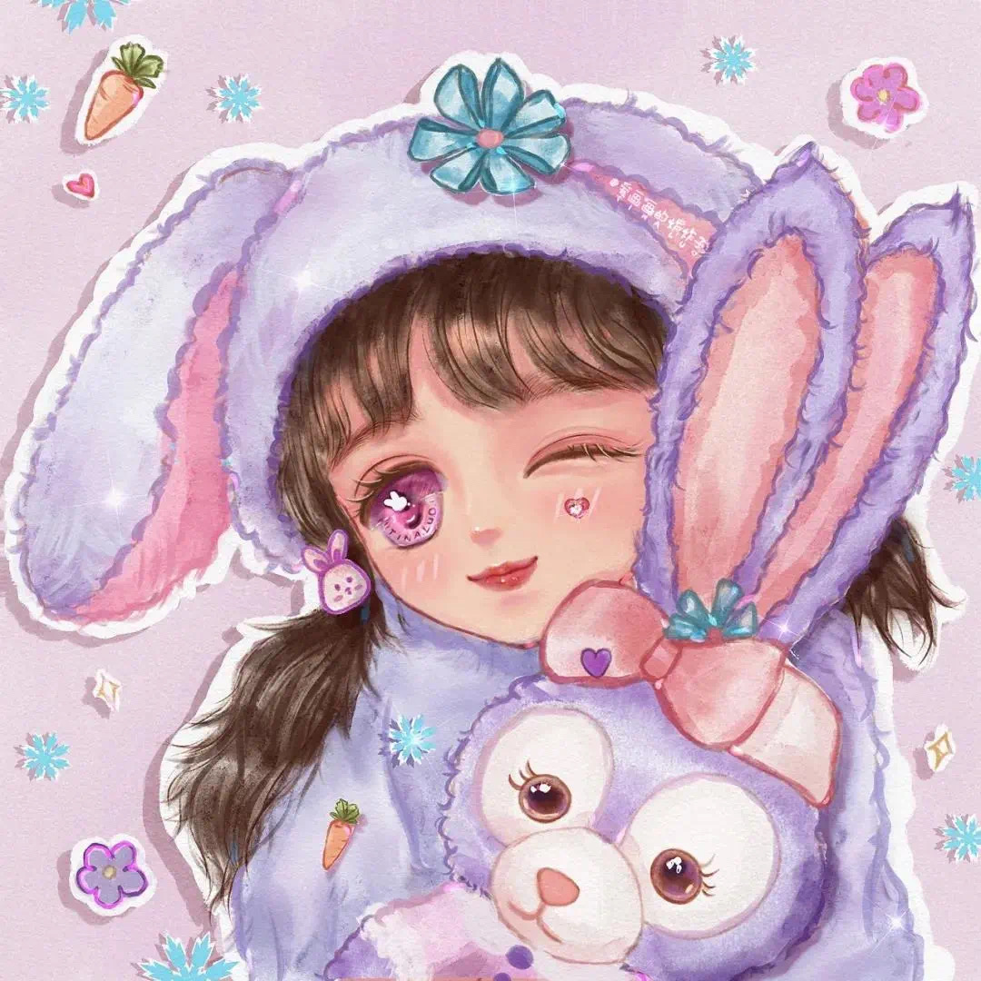 手绘闺蜜头像女好看,超美超可爱的手绘女生闺蜜头像