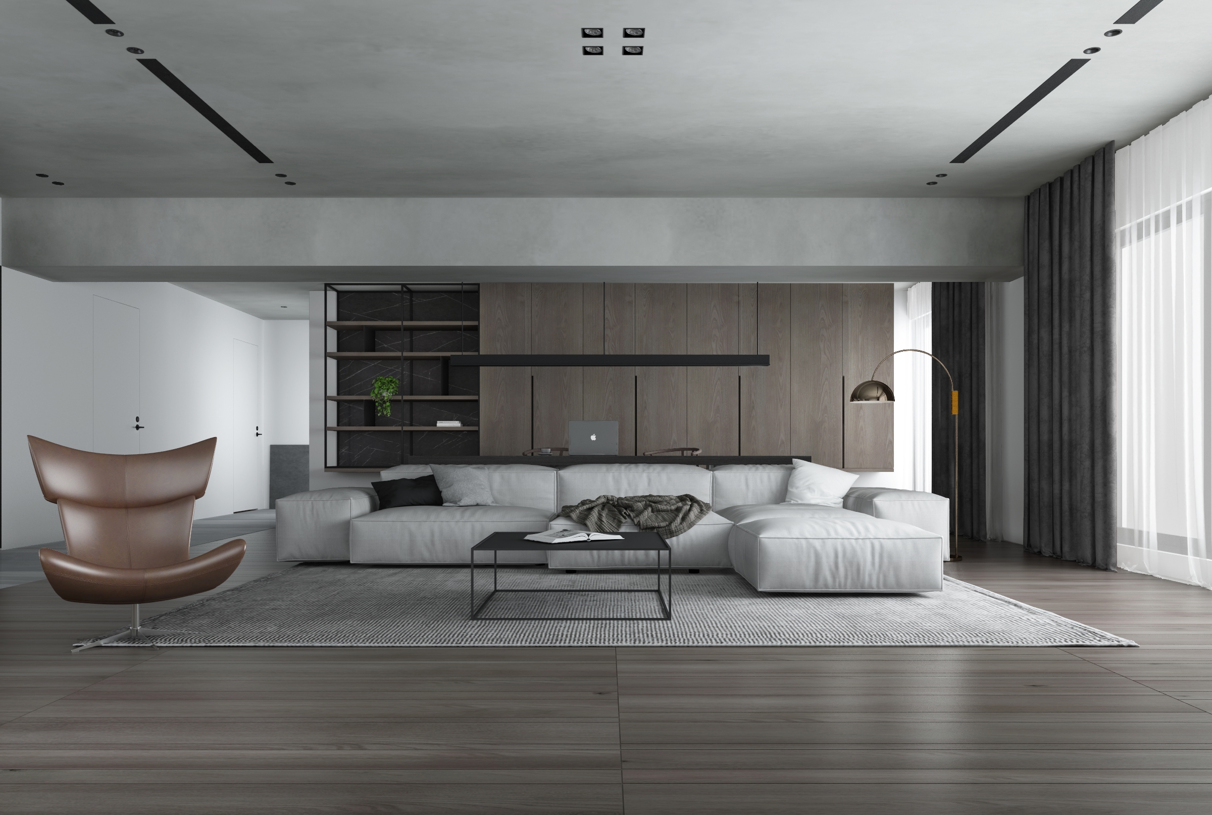 禅意侘寂风豪宅,侘寂挑空别墅