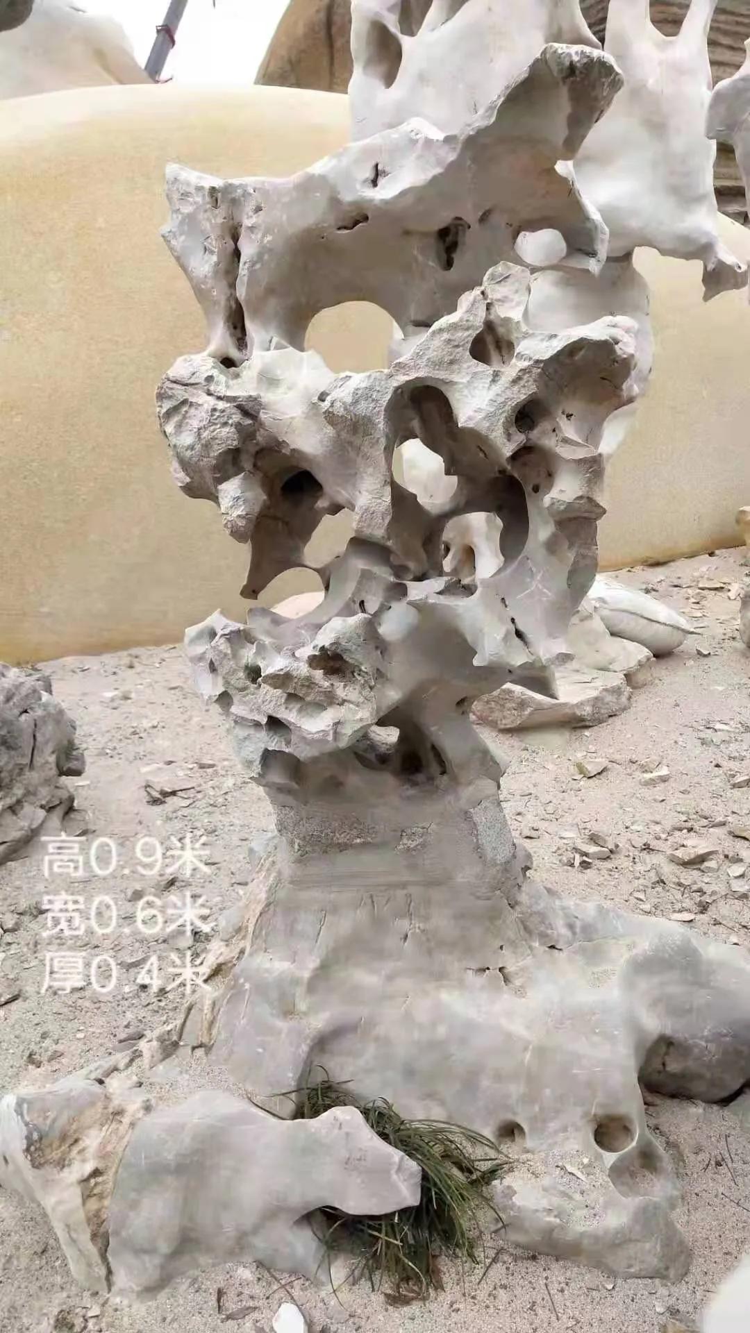 太湖石鱼池造景农村庭院 (太湖石庭院观景石园林造景石)