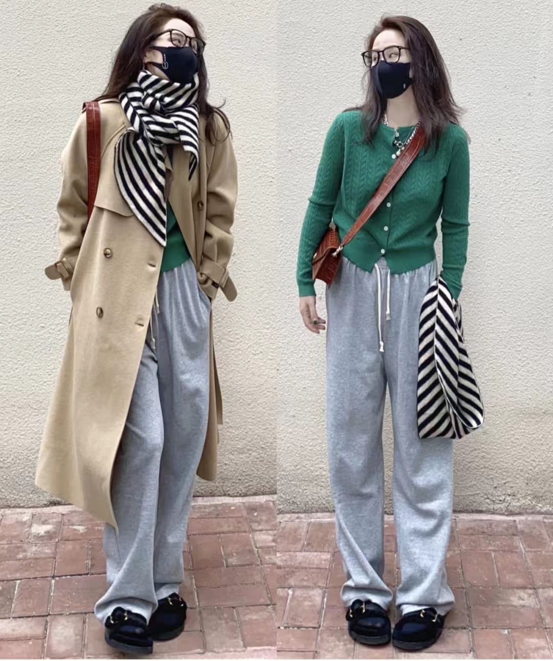 灰色裤子怎么搭配外套冬,灰裤子穿什么衣服才最好看