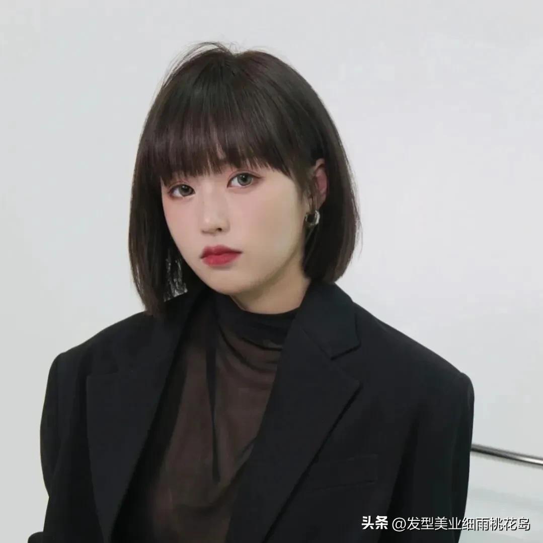 大圆脸短发发型图片,方圆脸适合什么短发