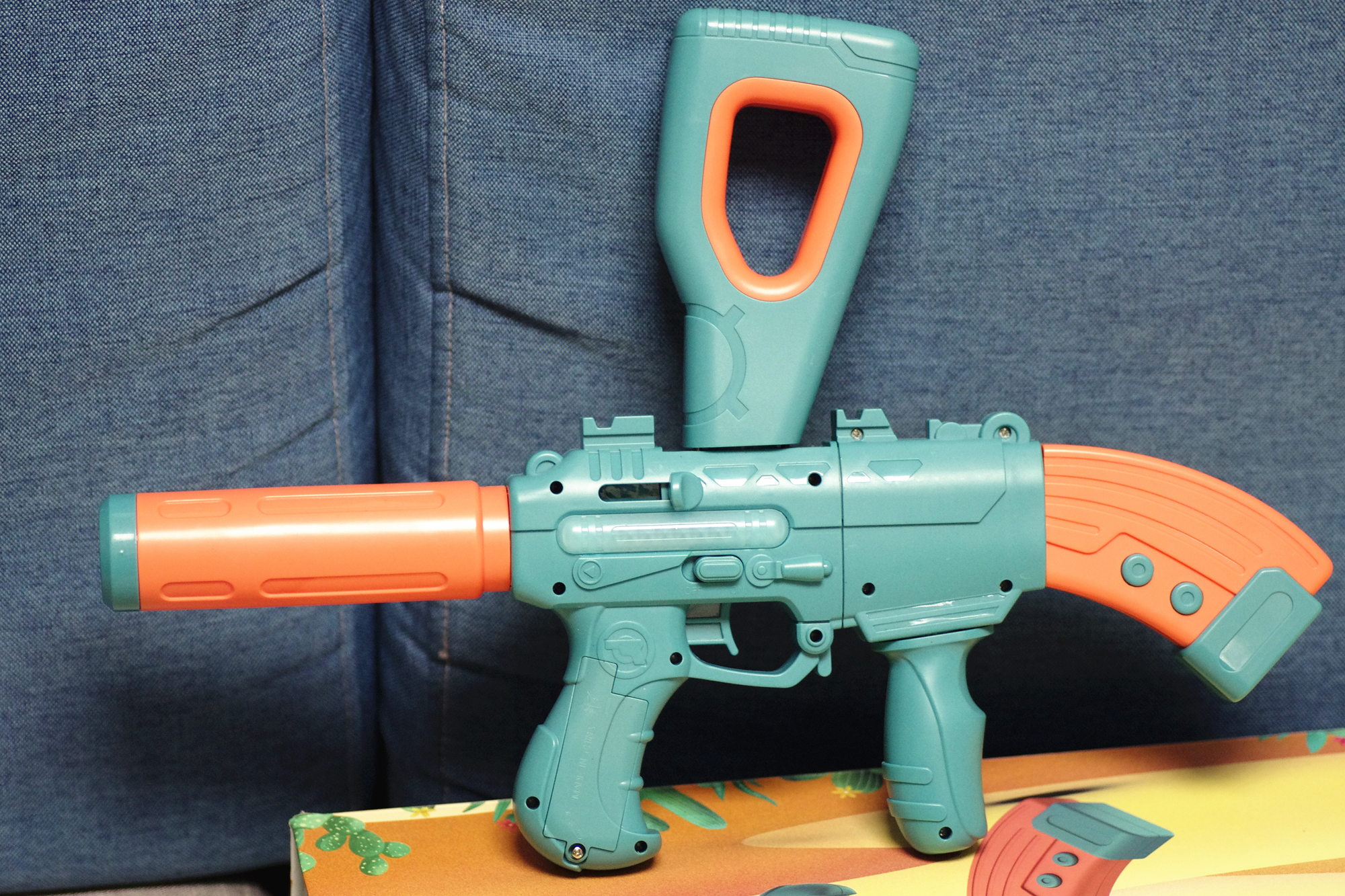 磁力拼接玩具枪,磁力枪宝宝玩具