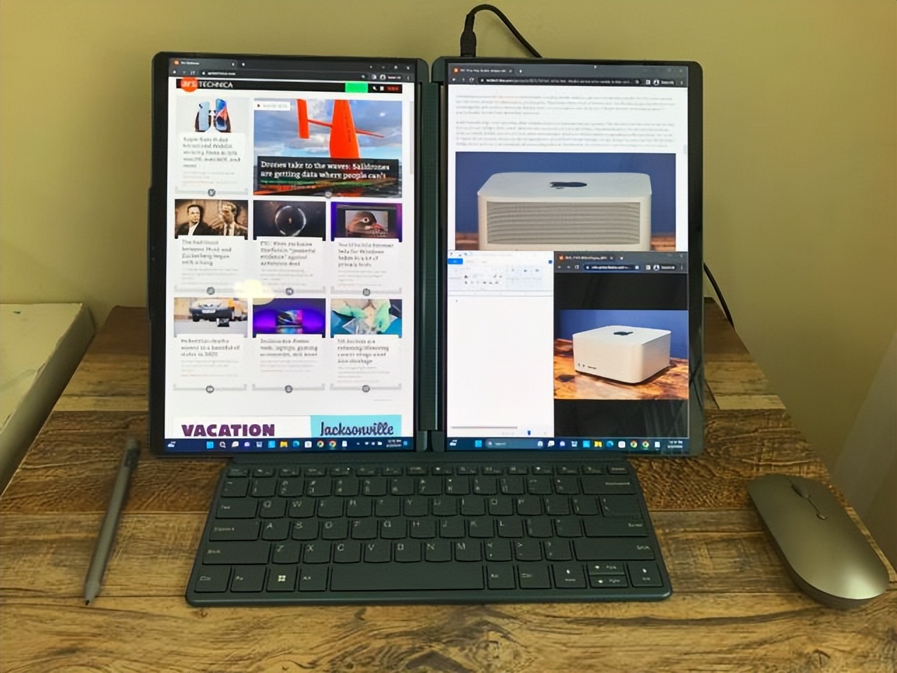 联想yogabook9i使用体验,联想yogabook9i瀑布屏