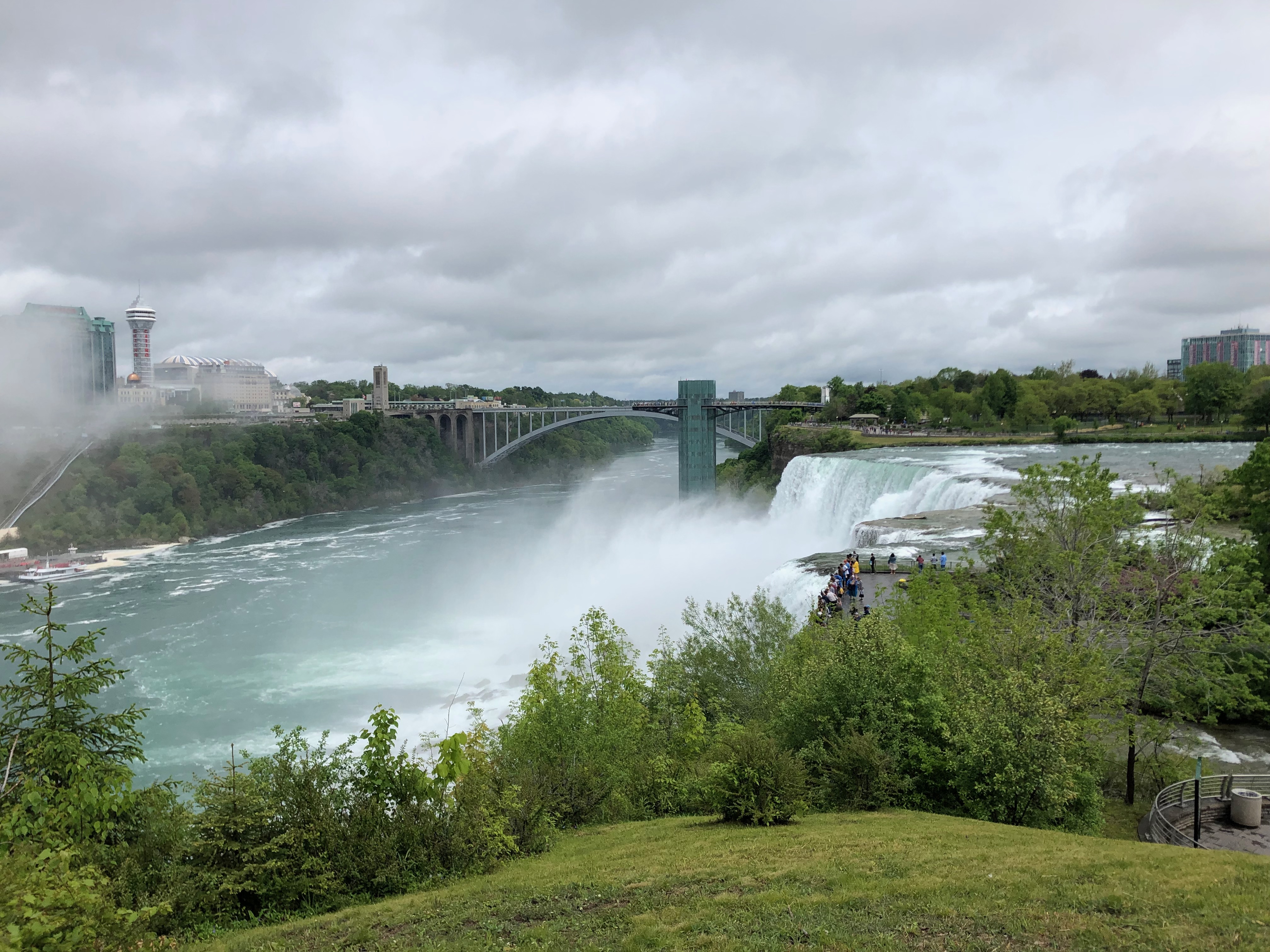 美加边境的尼亚加拉大瀑布,尼亚加拉瀑布加拿大视角