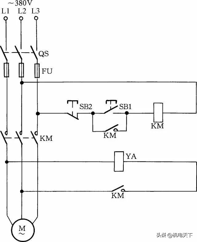 高压带电显示器电气原理接线图,电气接线图同一元件的各部分