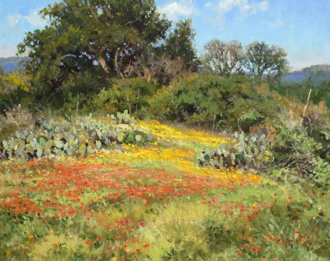 大师笔触生动的风景油画,视觉冲击力很强的风景油画图片