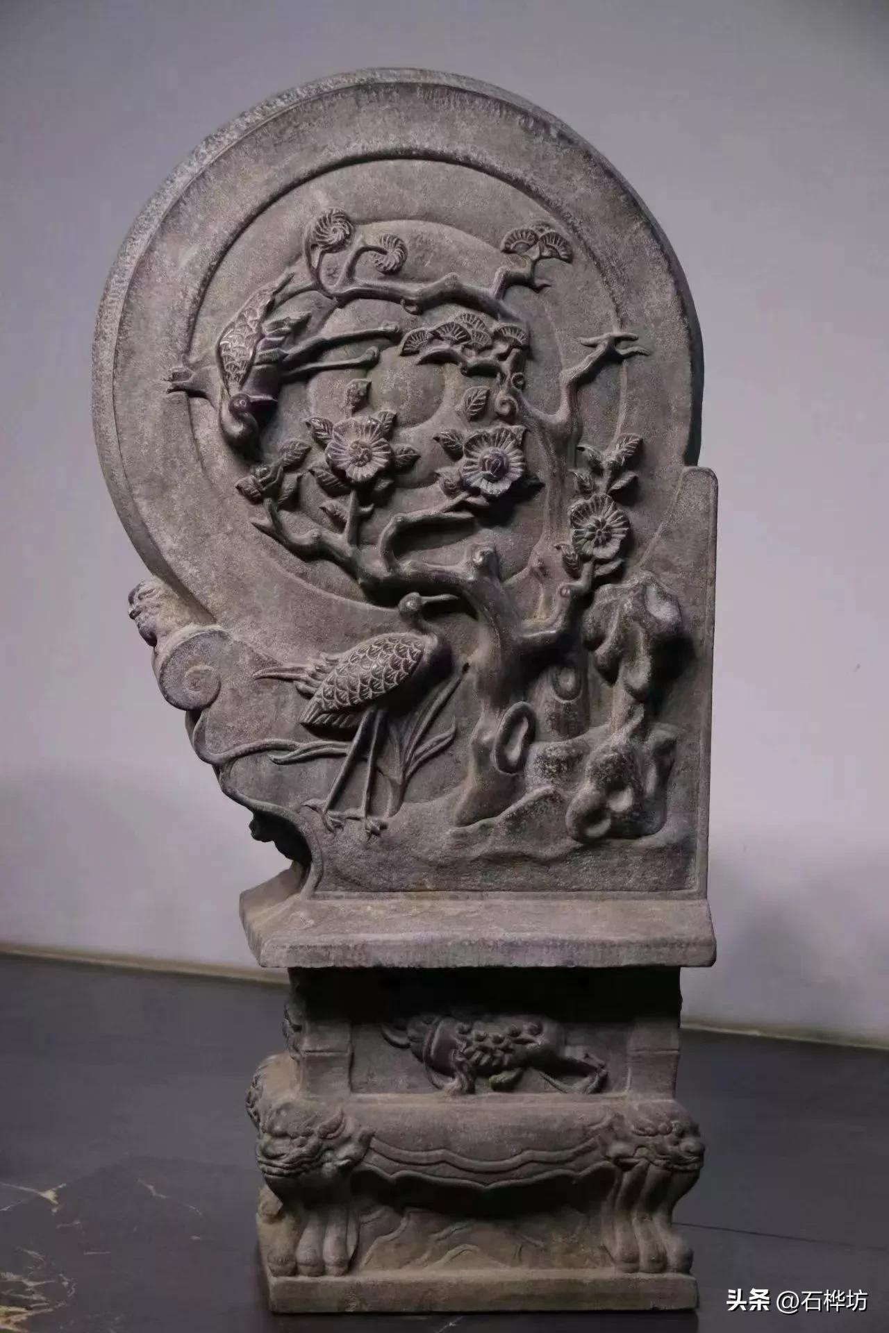 石雕青石门墩抱鼓石庭院园林摆件,淄博青石门墩抱鼓石庭院门口摆件