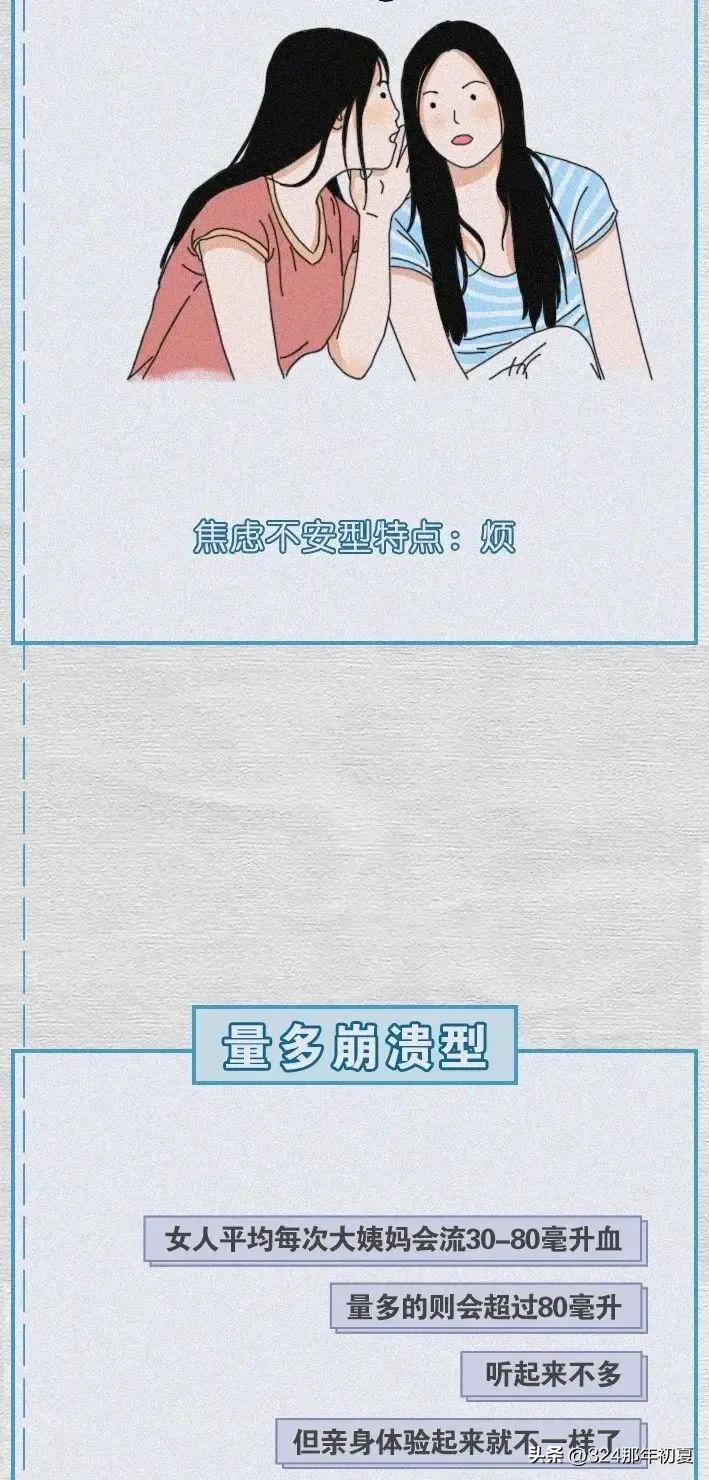 女生来大姨妈会有哪些表现漫画,女生第一次来大姨妈漫画