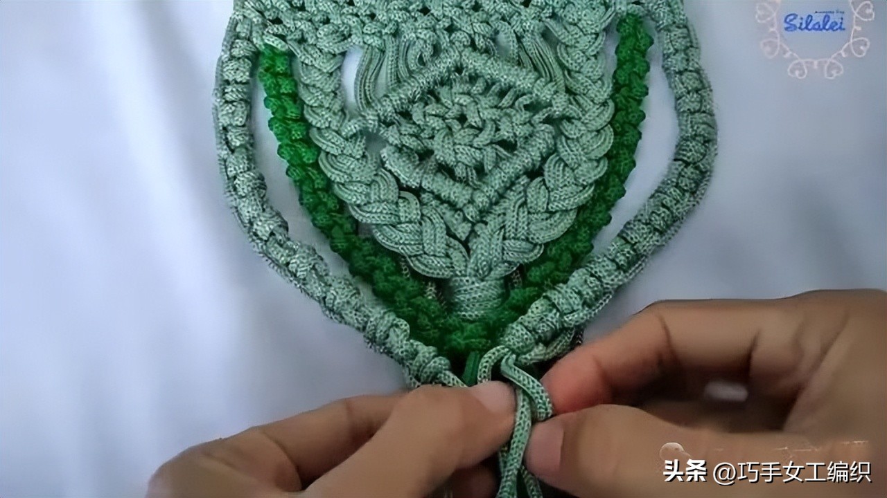 自己用绳子编一个东西,绳子编小包教程