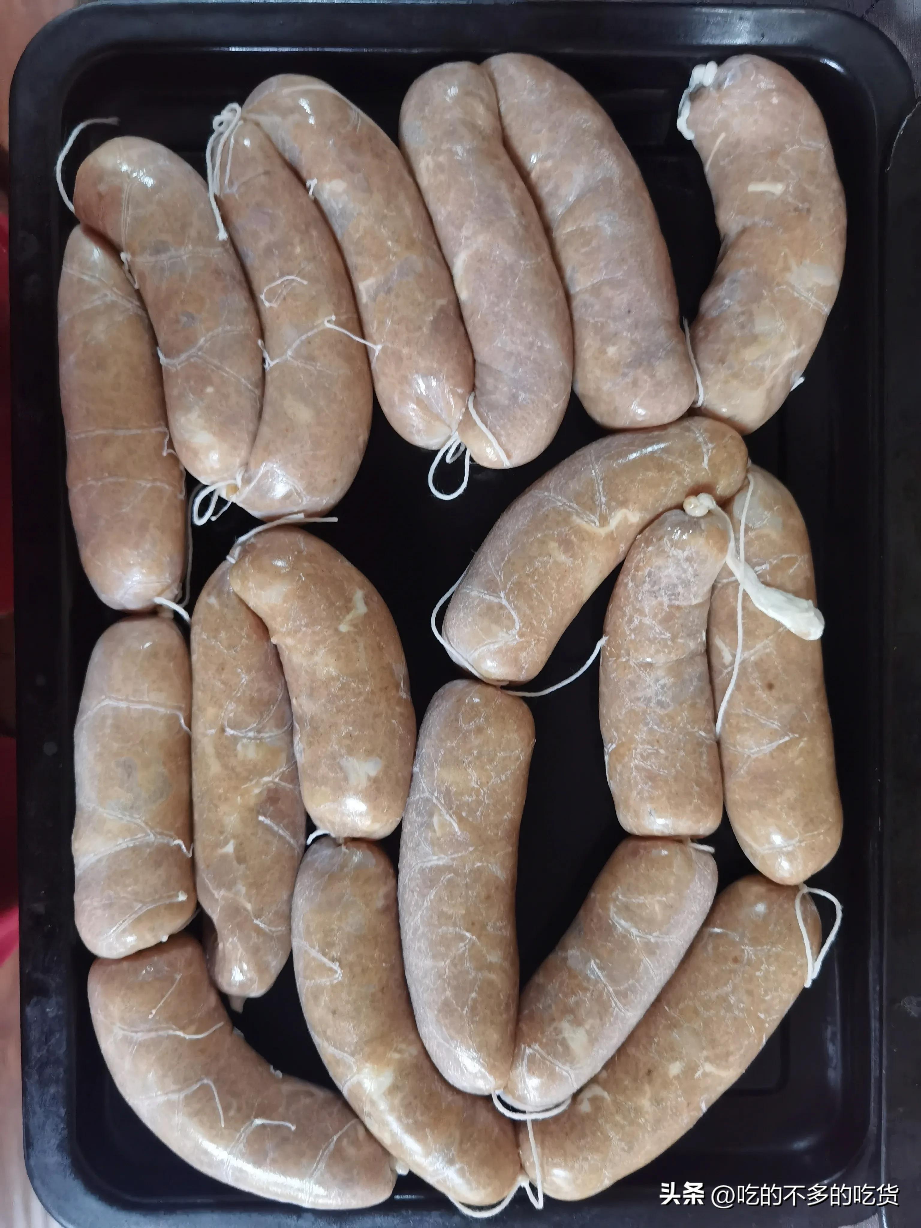 自制肉肠10斤肉家常调料比例,自制肉肠