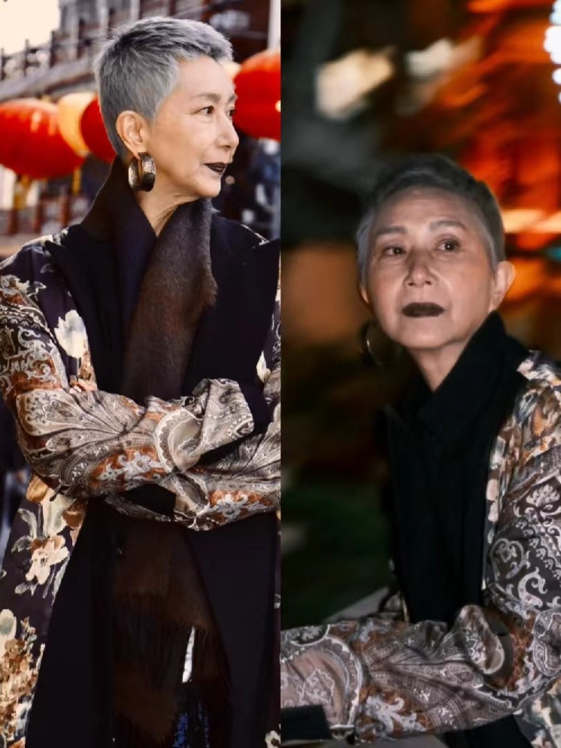 78岁老奶奶穿衣时尚又时髦,时尚奶奶怎么穿年轻显气质