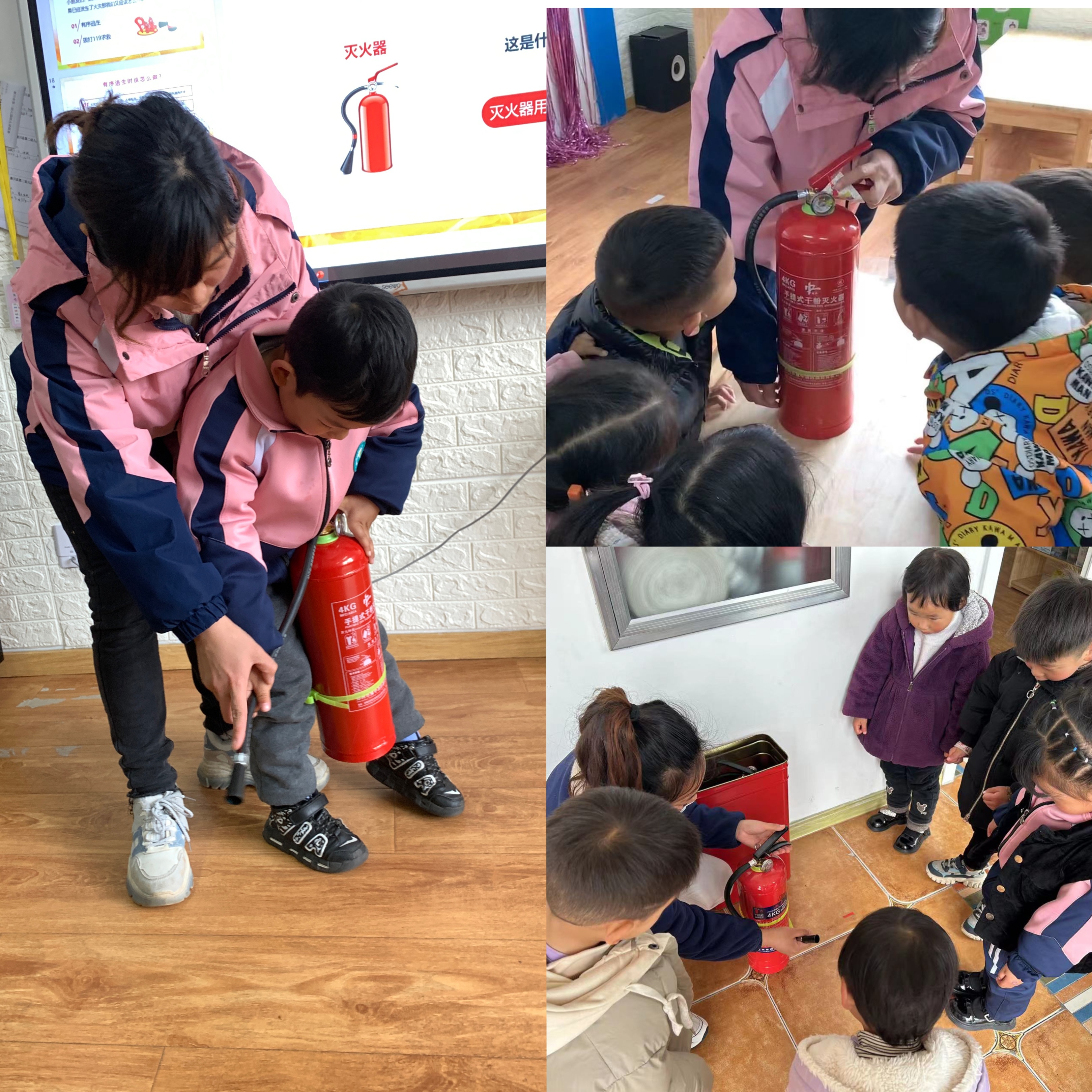 小班消防安全演练活动,消防队到幼儿园开展消防安全演练