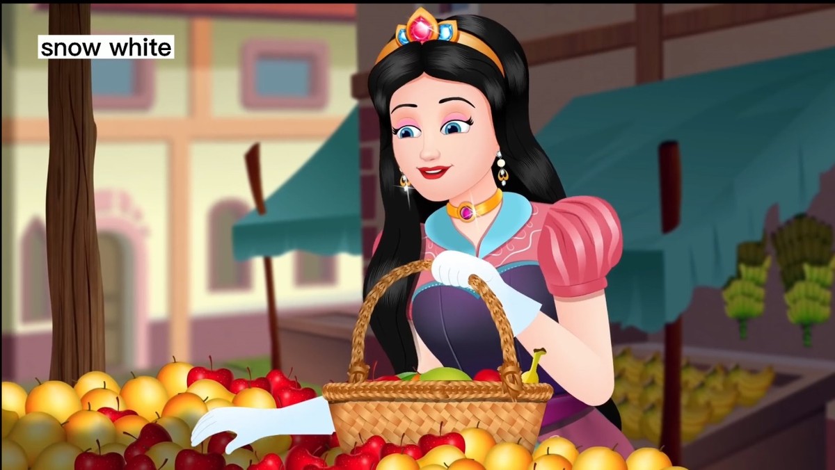 白雪公主中英绘本,格林童话故事绘本白雪公主