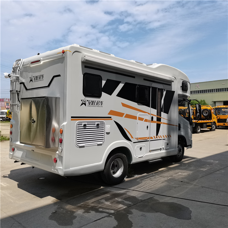 跃进房车h500平头,跃进h500后置厨卫轻卡房车