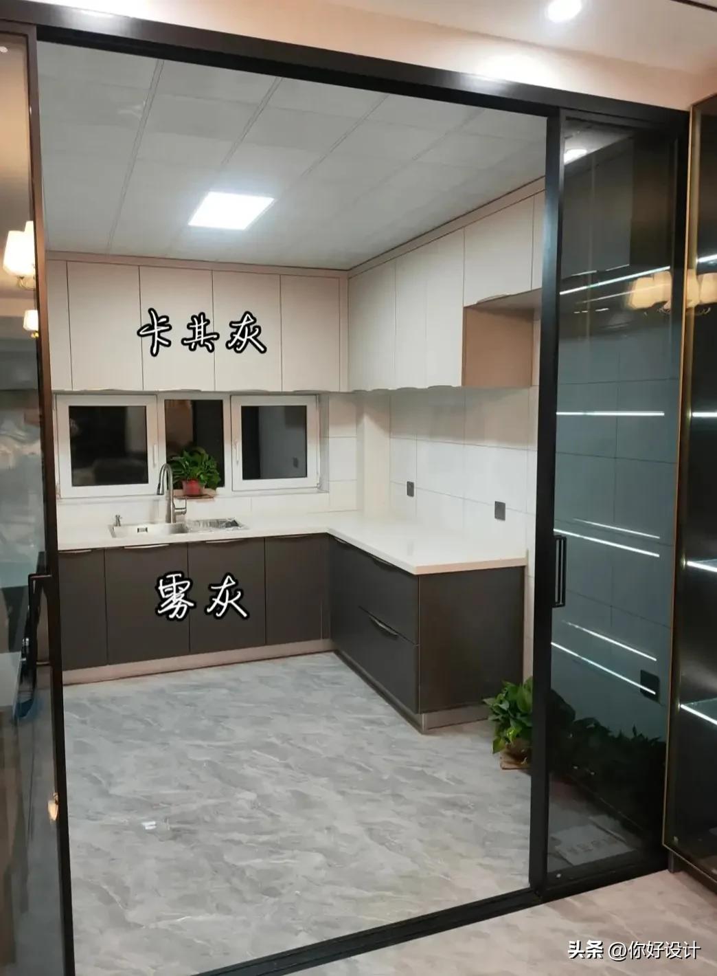 橱柜颜色搭配效果图,橱柜与瓷砖颜色搭配