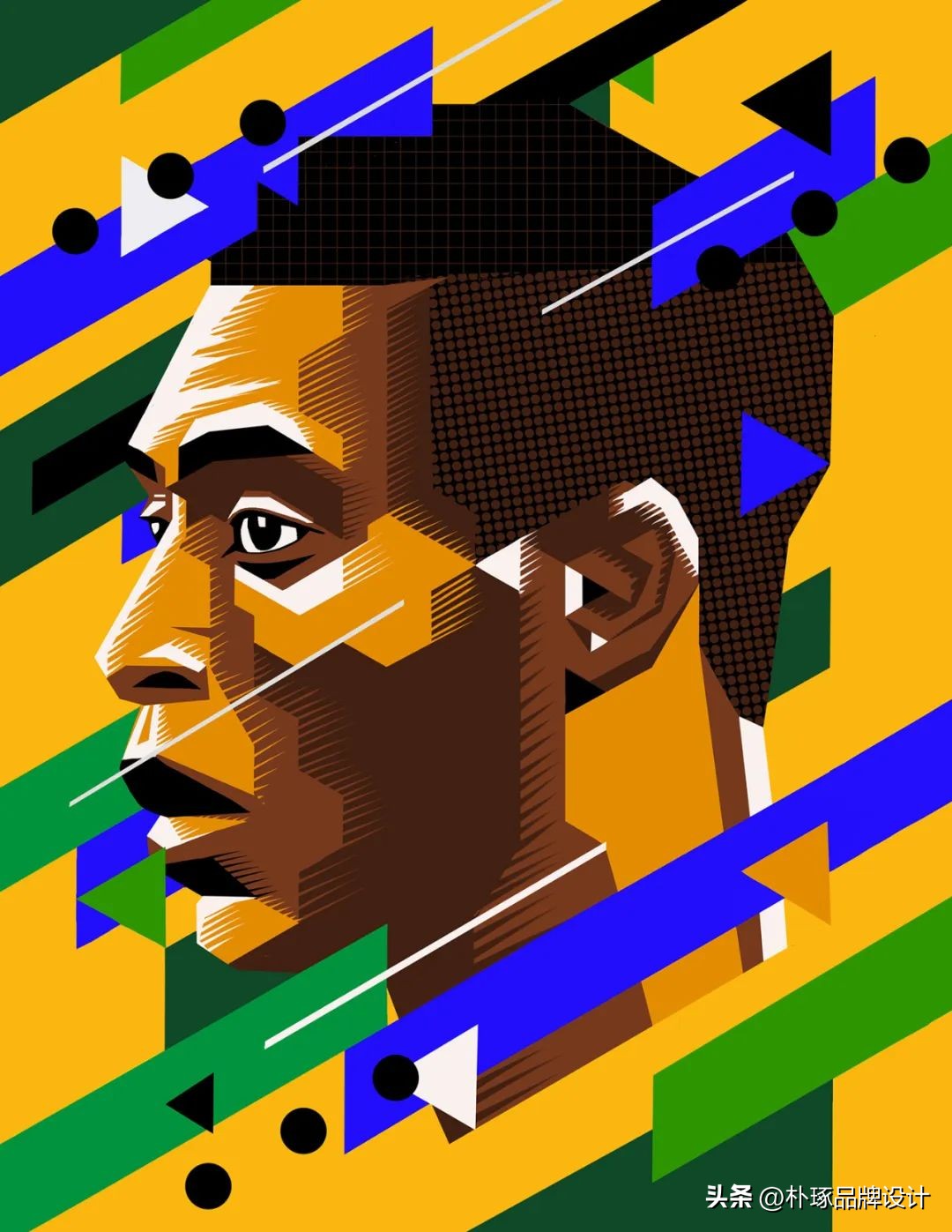 足球插画人物图片,足球运动员海报手绘简单一点