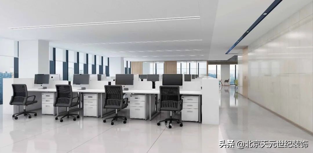 秦淮专业办公空间装饰设计案例,五华区写字楼装修设计案例