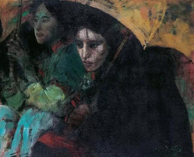 何多苓俄罗斯写生油画,何多苓油画2007