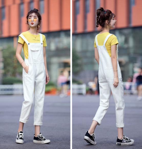 春季，女神怎能少一条“白裤子”，简洁优雅，非常高级