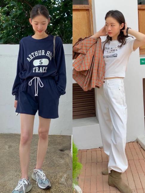 小个子穿搭高级感短裤,小个子短裤显瘦显高