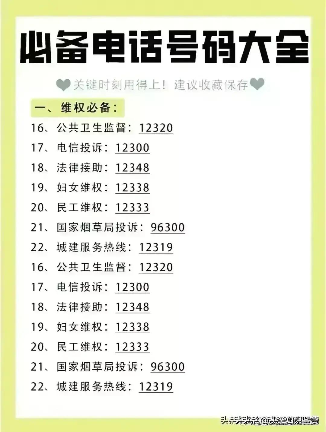 6个可以查所有的网站，无权无势千万要记住这39个电话