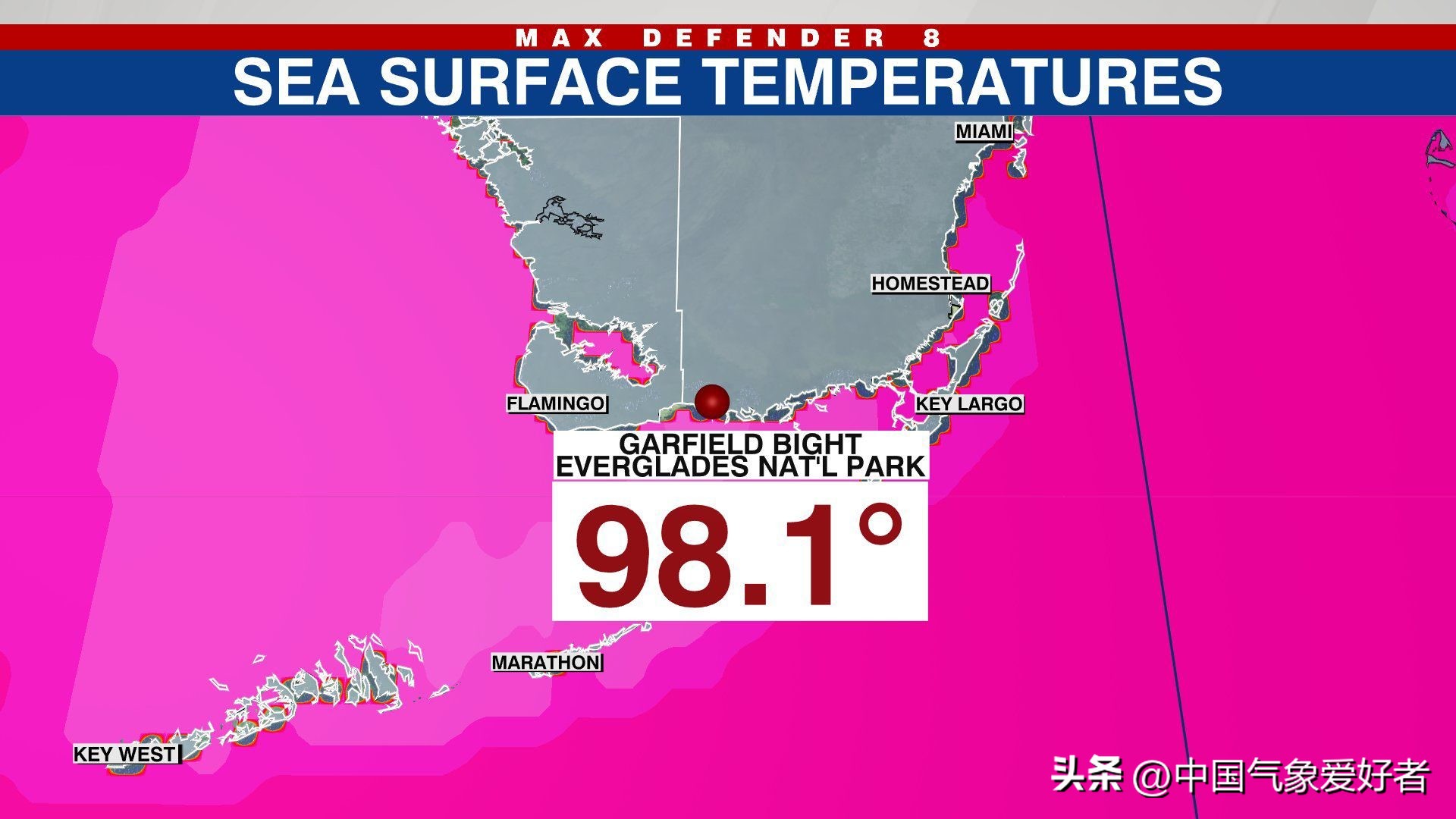大范围烫水包围美国南部，海洋得了白化病？分析：危害或全球性