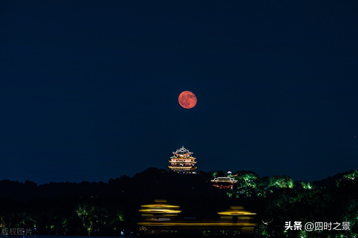 中秋最受关注赏月景区,中秋赏月就去这10个地方湖边赏月