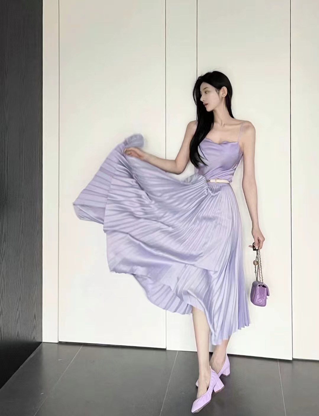 紫色衣服怎么搭配少女更有时尚感,紫色衣服搭配全过程