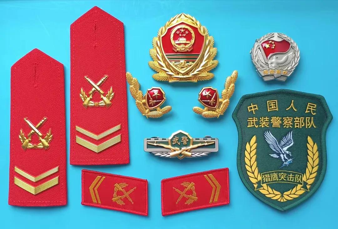 中国陆军狼牙特种部队肩章图片,07式常服肩章军衔饰品